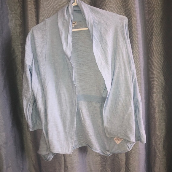 Kismet Blue Cardigan Sweater Lightweight Open-Front XL - new or like new - Picture 7 of 8